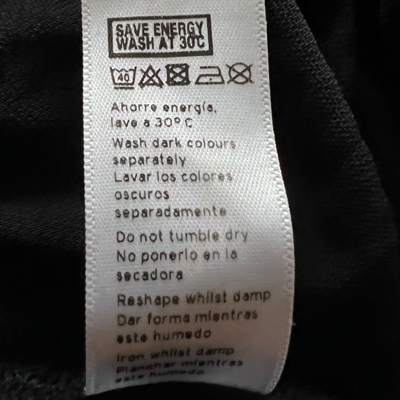 TopShop Black V Neck Wide Leg Jumpsuit NWT Size US 8 - Picture 11 of 11